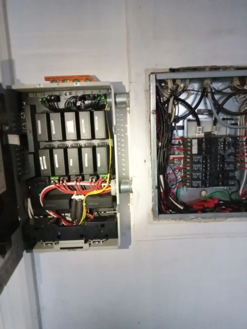 Electrical panel upgrade completed for Security Camera Wiring in Eureka